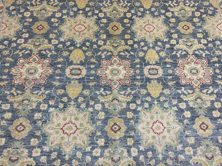 8'x10' Hand-Knotted Chobi Blue/Ivory Area Rug – KB Rugs