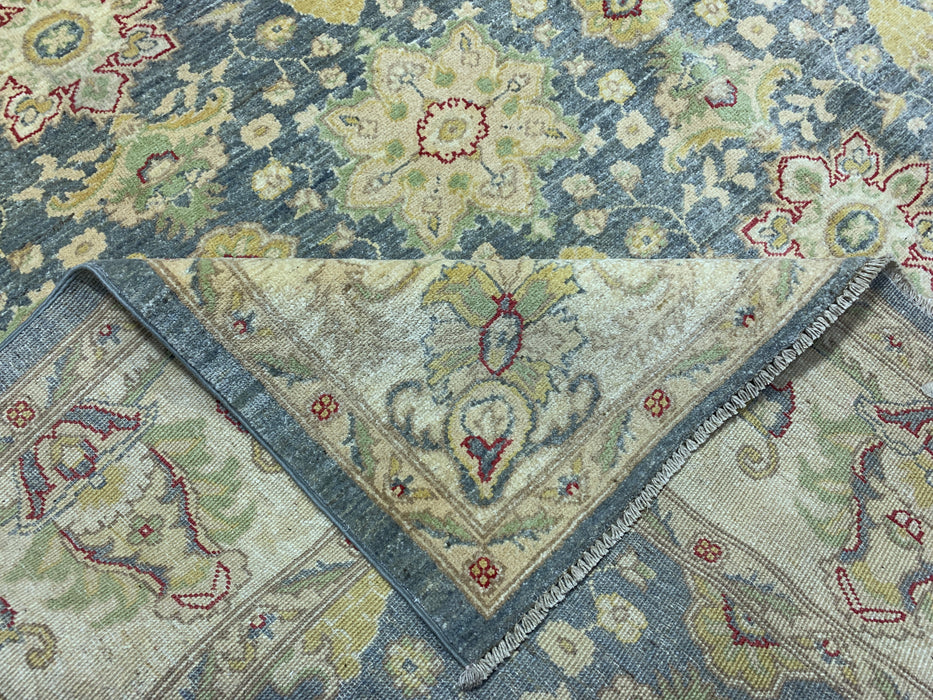 8'x10' Hand-Knotted Chobi Blue/Ivory Area Rug – KB Rugs