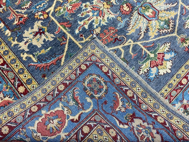 8'x10' Hand-Knotted Chobi Blue/Multi Area Rug – KB Rugs