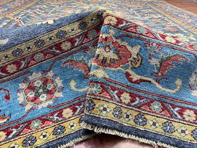 8'x10' Hand-Knotted Chobi Blue/Multi Area Rug – KB Rugs