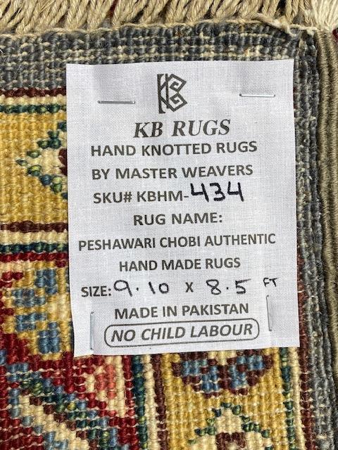 8'x10' Hand-Knotted Chobi Blue/Multi Area Rug – KB Rugs