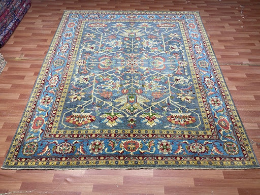 8'x10' Hand-Knotted Chobi Blue/Multi Area Rug – KB Rugs