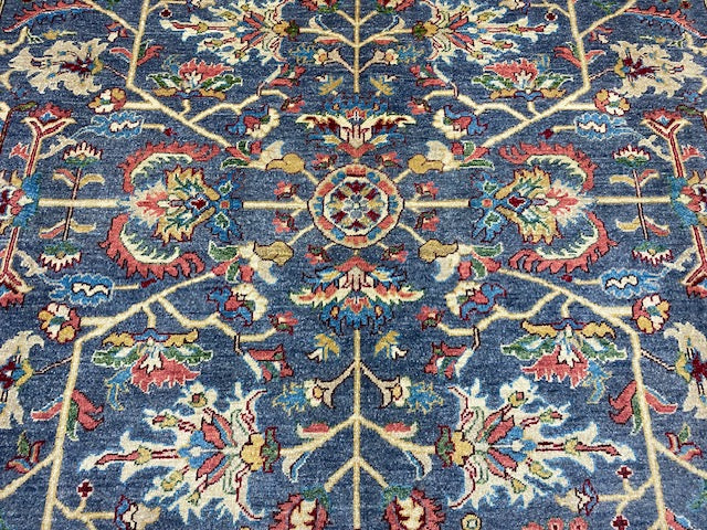 8'x10' Hand-Knotted Chobi Blue/Multi Area Rug – KB Rugs