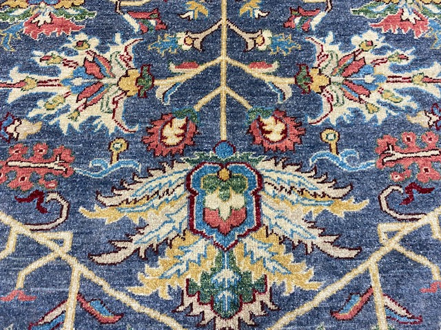 8'x10' Hand-Knotted Chobi Blue/Multi Area Rug – KB Rugs