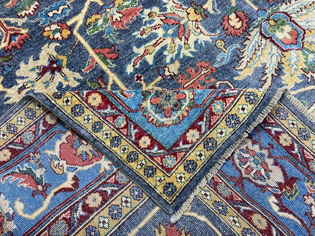 8'x10' Hand-Knotted Chobi Blue/Multi Area Rug – KB Rugs