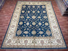 9'x12' Hand-Knotted Chobi Navy/Ivory Area Rug – KB Rugs