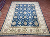 9'x12' Hand-Knotted Chobi Navy/Ivory Area Rug – KB Rugs