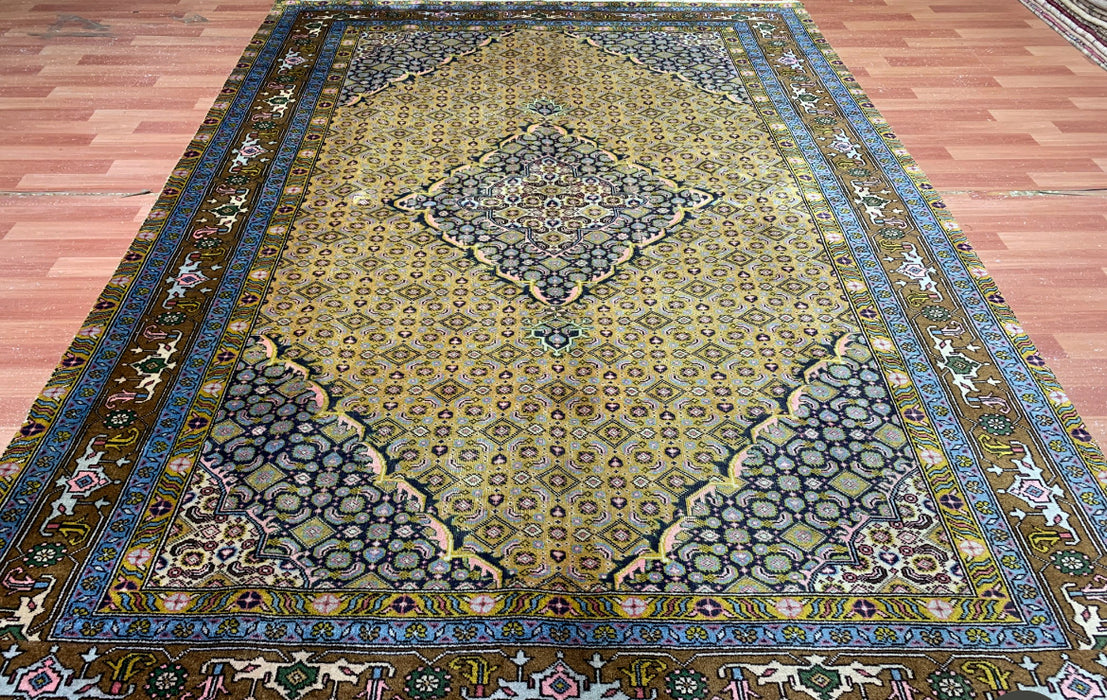 7'x10' Hand-Knotted Persian Olive/Multi Area Rug – KB Rugs 