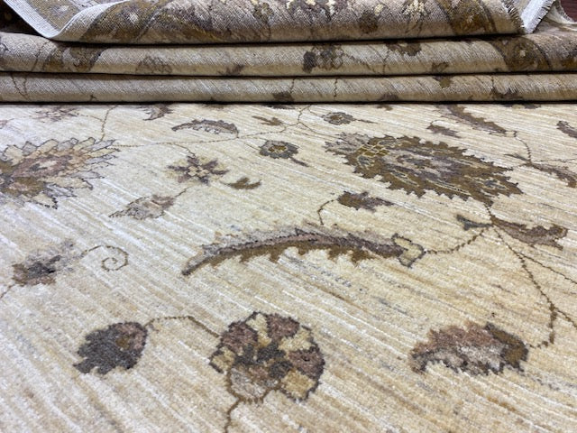 8'x10' Hand-Knotted Chobi Ivory/Beige Area Rug – KB Rugs