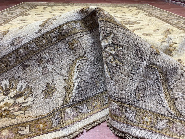 8'x10' Hand-Knotted Chobi Ivory/Beige Area Rug – KB Rugs