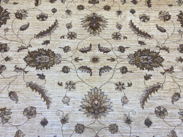 8'x10' Hand-Knotted Chobi Ivory/Beige Area Rug – KB Rugs