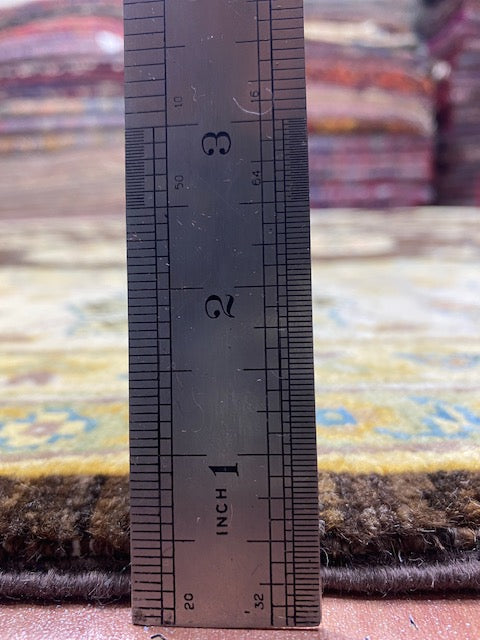 8'x10' Hand-Knotted Chobi Brown/Ivory Area Rug – KB Rugs