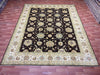 8'x10' Hand-Knotted Chobi Brown/Ivory Area Rug – KB Rugs