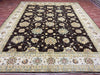 8'x10' Hand-Knotted Chobi Brown/Ivory Area Rug – KB Rugs