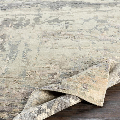 Arte Handmade Wool & Viscose Rug — Gray / Taupe | RTE-2303