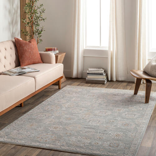 Avant Garde Machine Woven Rug — Dusty Sage / Light Beige (AVT-2335)
