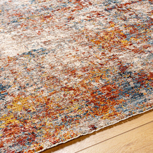 Livabliss Mirabel Machine Woven Rug — Dusty Coral / Pale Blue | MBE-2300