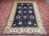 7'x10' Hand-Knotted Chobi Navy/Gold Area Rug – KB Rugs