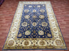 7'x10' Hand-Knotted Chobi Navy/Gold Area Rug – KB Rugs