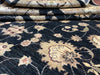 7'x10' Hand-Knotted Chobi Black/Ivory Area Rug – KB Rugs
