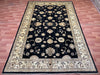 7'x10' Hand-Knotted Chobi Black/Ivory Area Rug – KB Rugs