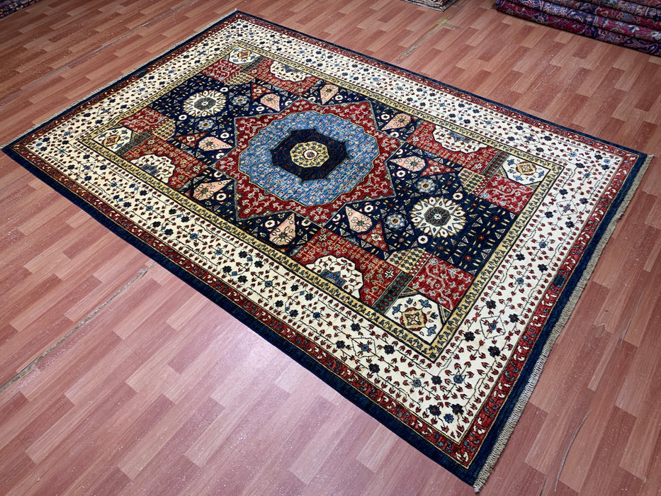 7'x10' Hand-Knotted Mamluk Multi Area Rug – KB Rugs