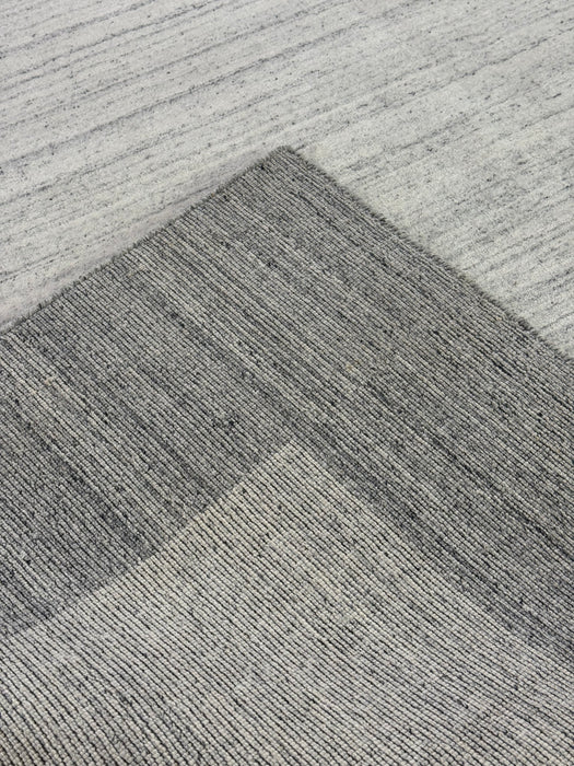 8'X10' Hand-Knotted Silverstone Wool Area Rug- Ivory/Grey