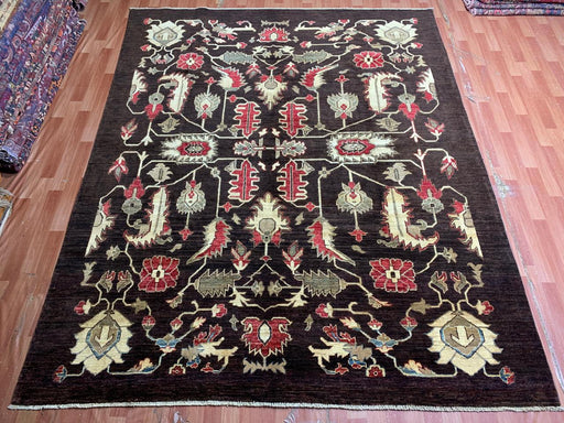 8'x10' Hand-Knotted Chobi Brown/Multi Area Rug – KB Rugs