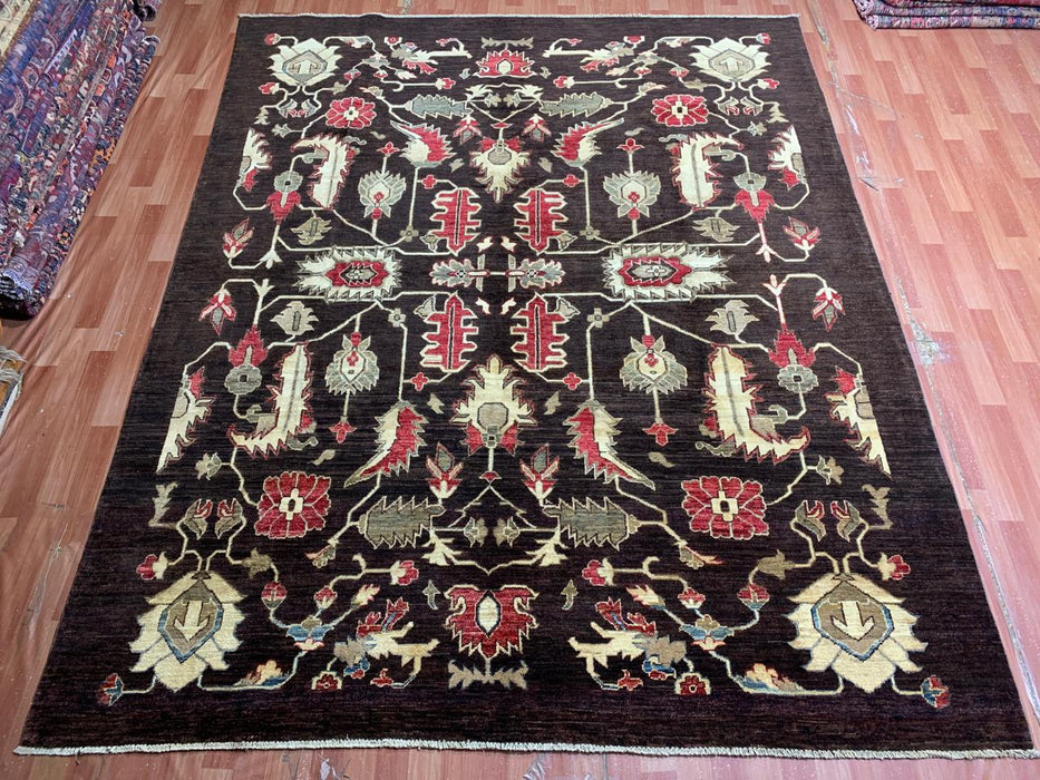 8'x10' Hand-Knotted Chobi Brown/Multi Area Rug – KB Rugs