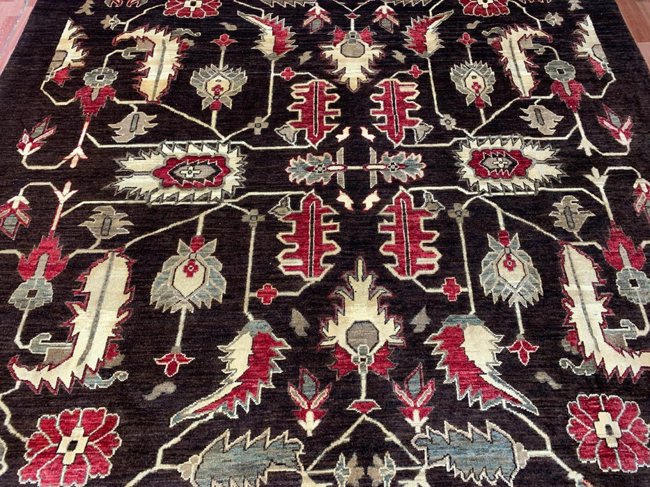 8'x10' Hand-Knotted Chobi Brown/Multi Area Rug – KB Rugs