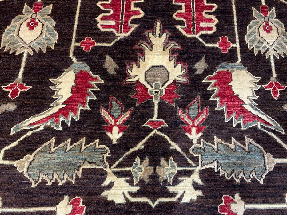 8'x10' Hand-Knotted Chobi Brown/Multi Area Rug – KB Rugs