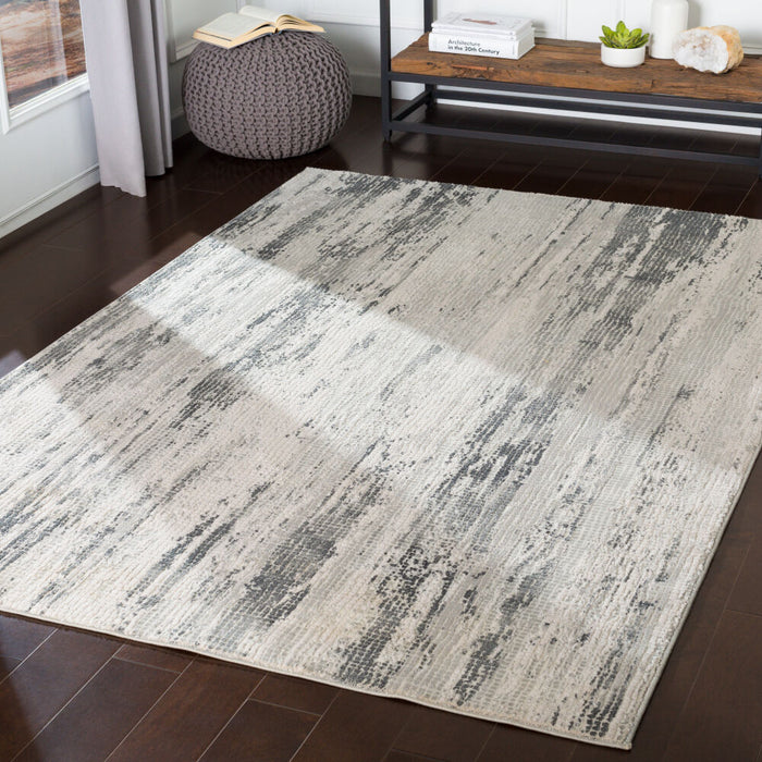 Aisha Machine Woven Rug — Gray / Charcoal | AIS-2304