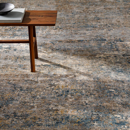 Livabliss Mirabel Machine Woven Rug — Taupe / Denim Multi | MBE-2303