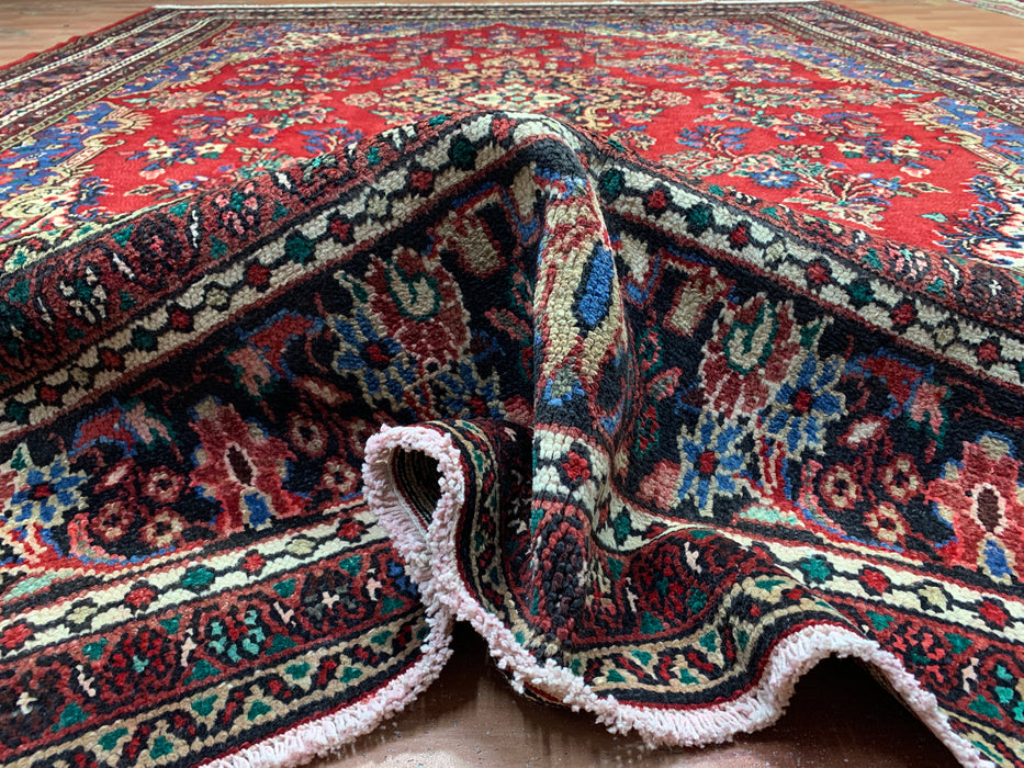 9'x12' Hand-Knotted Chobi Red/Navy Area Rug – KB Rugs