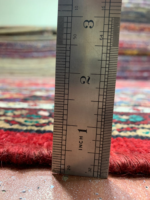 9'x12' Hand-Knotted Chobi Red/Navy Area Rug – KB Rugs