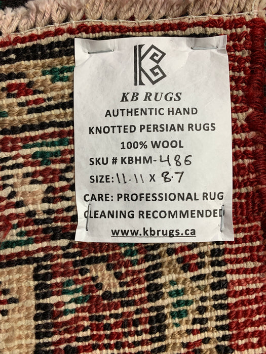 9'x12' Hand-Knotted Chobi Red/Navy Area Rug – KB Rugs