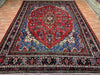 9'x12' Hand-Knotted Chobi Red/Navy Area Rug – KB Rugs