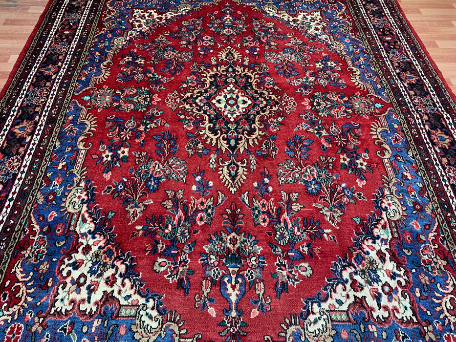 9'x12' Hand-Knotted Chobi Red/Navy Area Rug – KB Rugs