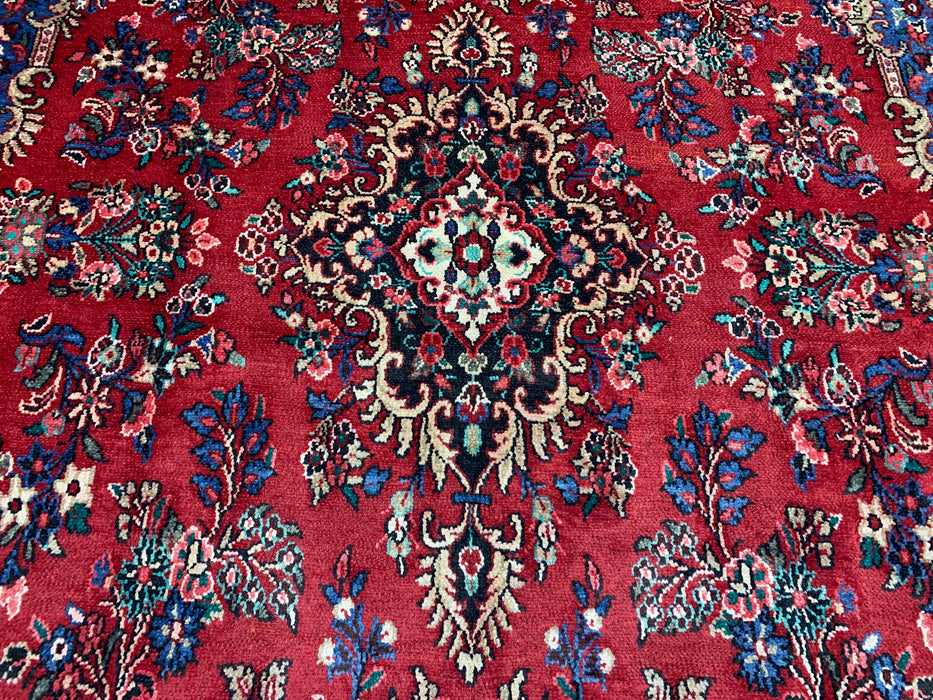 9'x12' Hand-Knotted Chobi Red/Navy Area Rug – KB Rugs