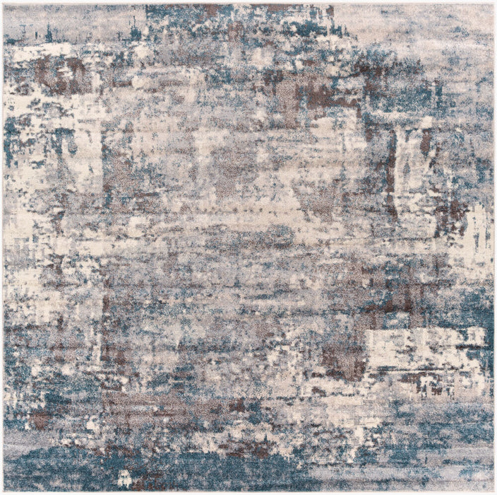 Ankara Machine Woven Rug — Beige / Teal | AKR-2307