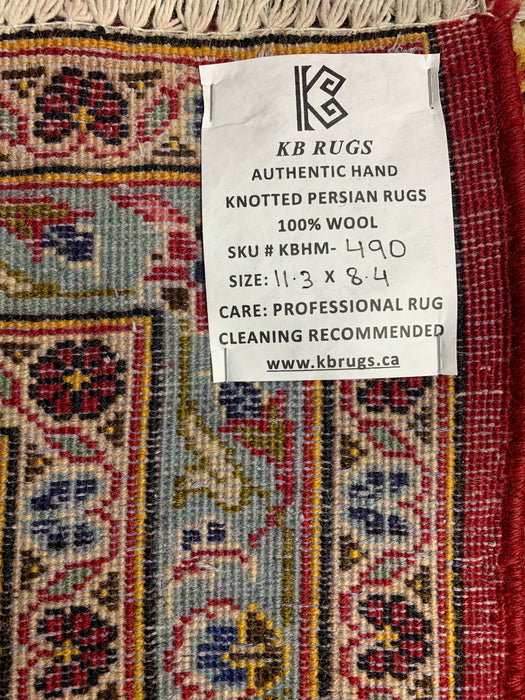 8'x10' Hand-Knotted Chobi Red/Multi Area Rug – KB Rugs