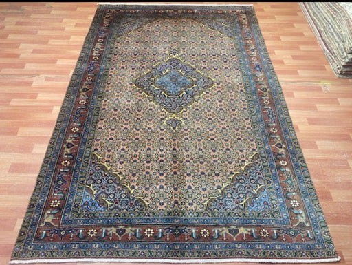 7'x10' Hand-Knotted Persian Beige/Blue Area Rug – KB Rugs