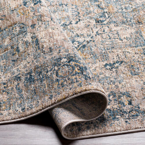 Livabliss  Mirabel Machine Woven Rug — Taupe / Denim | MBE-2312 - construction