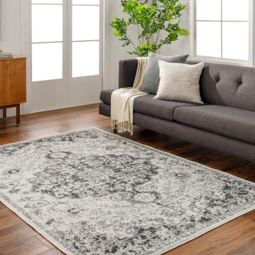 Livabliss  Harput Machine Woven Rug — Gray / Ivory | HAP-1061