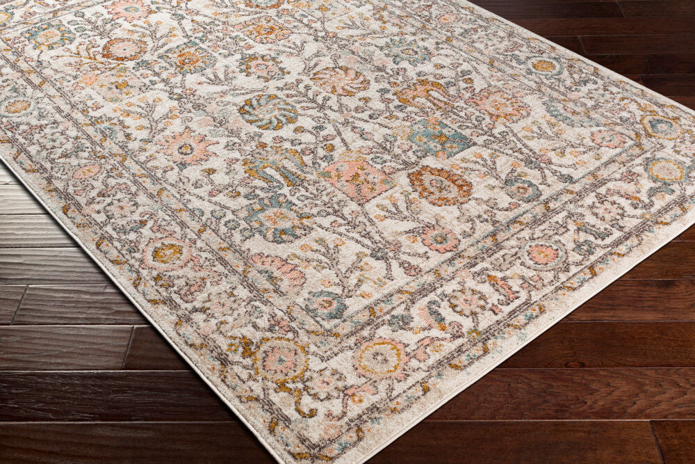 Ankara Machine Woven Rug — Ivory / Blush Multi | AKR-2332