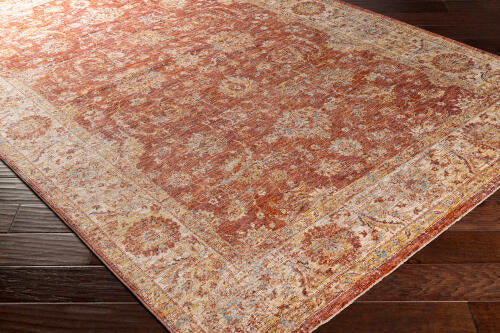 Livabliss  Mirabel Machine Woven Rug — Rust / Cream | MBE-2307