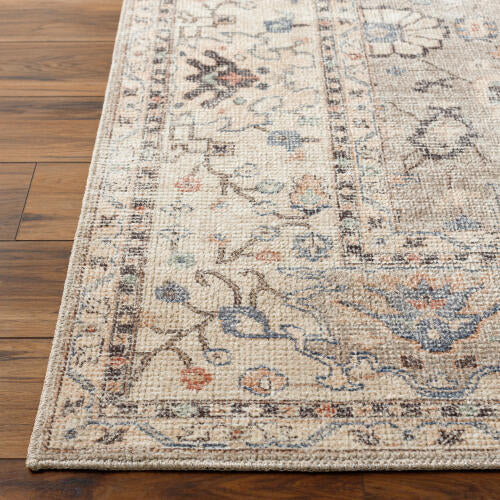 Davina Machine Woven Rug — Gray / Beige | BOCC-2302
