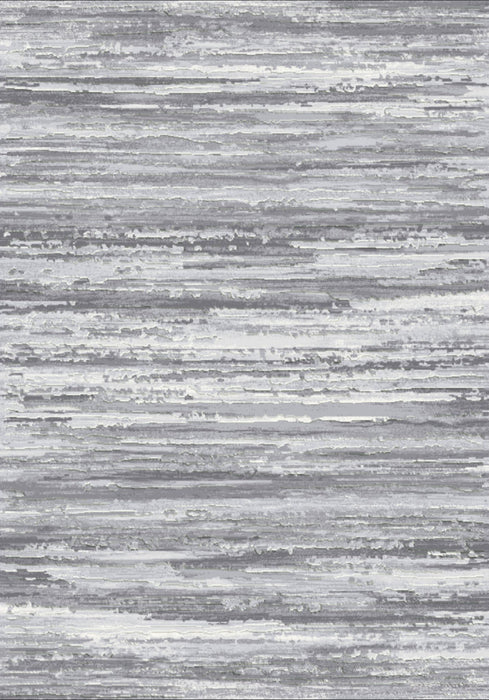 8'x10' Power-Loomed Contemporary Style Grey/Ivory Area Rug – KB Rug