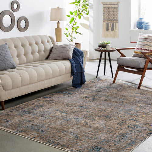 Livabliss Mirabel Machine Woven Rug — Taupe / Denim Multi | MBE-2303