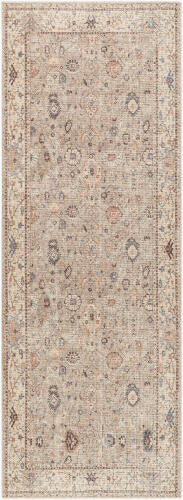 Davina Machine Woven Rug — Gray / Beige | BOCC-2302